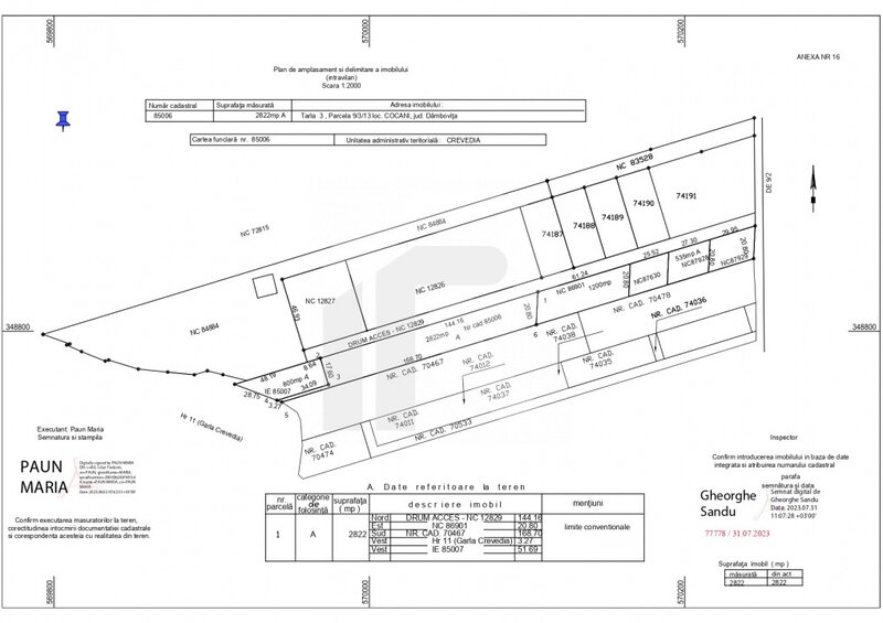 Refugiu la marginea padurii — 2822 mp de liniste in Cocani.